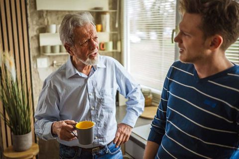 A man works through tense caregiving situations with his dad.